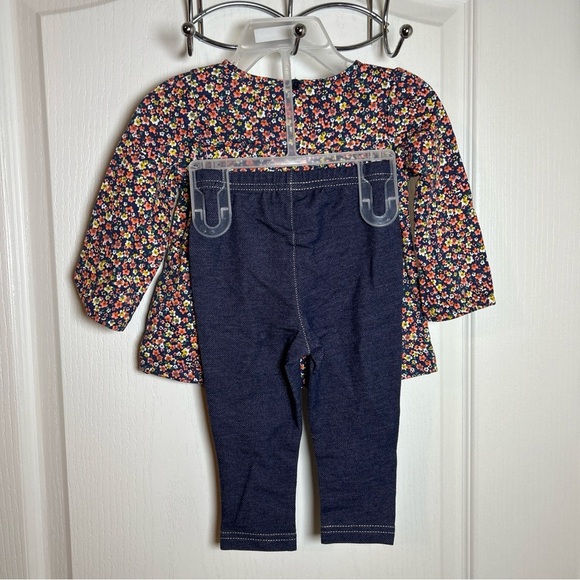 CARTER'S BABY GIRL'S 2 PIECE SETS Top And Pants Size 12M NEW - Picture 2 of 4